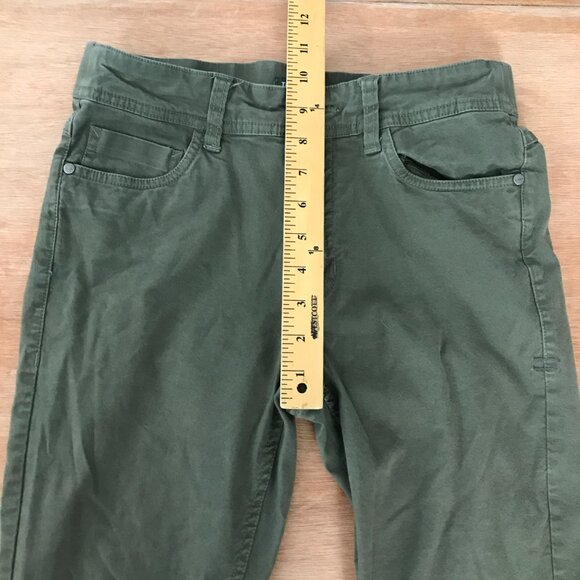 Toad & Co Earthworks 5 Pocket Skinny Chino Pant Women size 4 Green Mid Rise - Picture 8 of 13